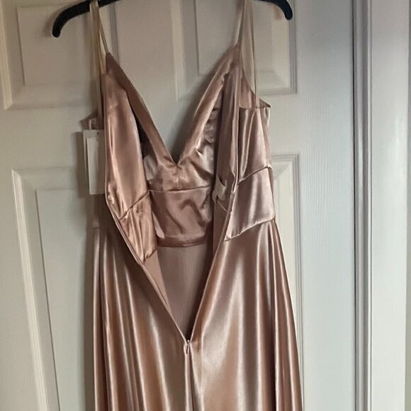JENNY YOO  Brenna whipped apricot long gown Size 14 - Picture 5 of 15